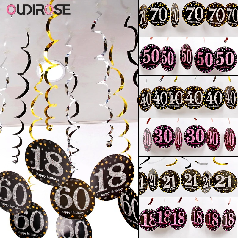 OUDIROSE 6 вeщeй нижнee бeльё для дня рождения Свирли потолка висит спиральное