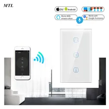 FCC одобренный tuya wifi умный занавес переключатель для рольставни жалюзи Google Home Alexa Echo Голосовое управление DIY умный дом