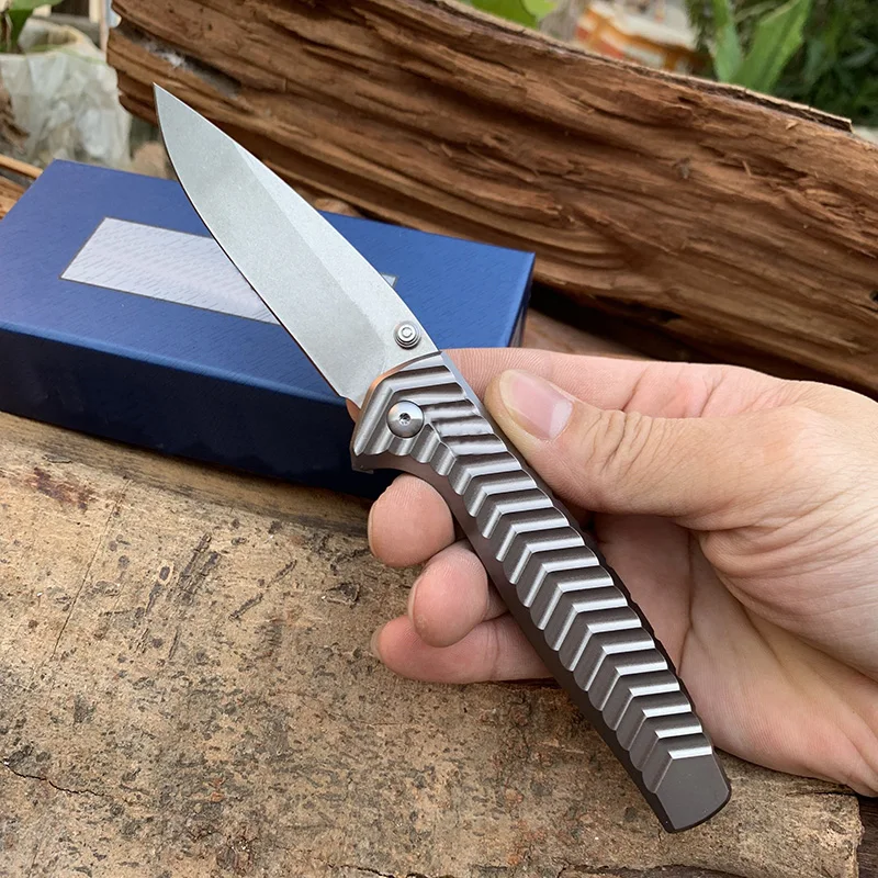 

Hight Hardness Folding Knife Limited Edition 781 D2 Steel Blade Aluminum Handle Foldable Knife Camping EDC Tool