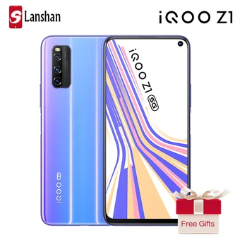 شراءالأصلي فيفو IQOO Z1Dual-Mode 5G MediaTek 1000 زائد 8GB 256GB بصمة الوجه معرف 6.57 ''المسام شاشة كاملة 44 واط شحن الهاتف المحمول