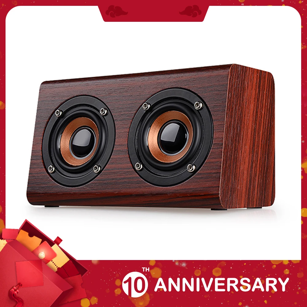 

KIITO Y28 Wooden Wireless Bluetooth Speaker HiFi Bass TF blutooth Subwoofer Loudspeaker Portable Bluetooth Speaker