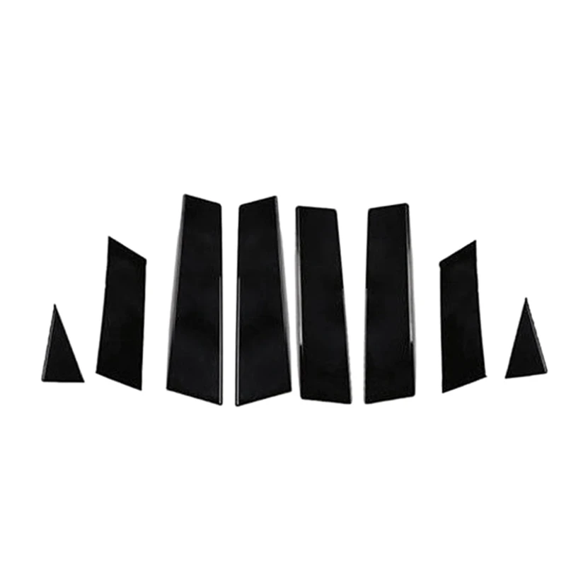 

8Pcs Car Window Column Mirror Pillar Bc Column Sticker for Nissan Qashqai 2016 2017 2018