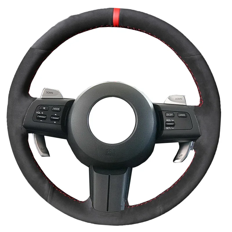 Hand Sewing Car Steering Wheel Cover For Mazda MX-5 2009-2014 RX-8 2013 CX-7