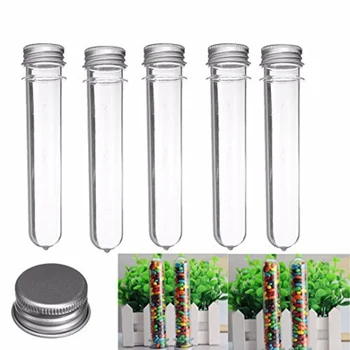 

10Pcs Test Transparent Plastic With Cap Dispenser (40Ml, 140 X 25Mm)