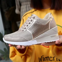 BALTROP/женские туфли на шнурках на каждый день в японском стиле, увеличивающие рост, женская обувь из сетчатого материала с перфорацией женская обувь на каблуке для мамы alpargatas de mujer