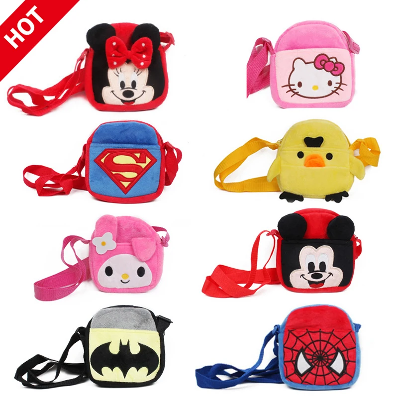 Плюшевый рюкзак с человеком-пауком, детский мультяшный рюкзак, детские мини-сумки для малышей, прекрасный кошелек, плюшевые сумки, игрушки для детей