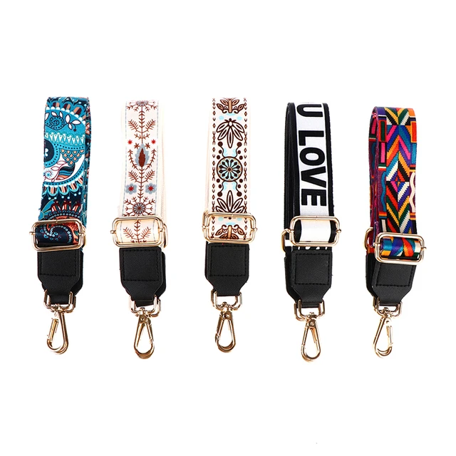 Nylon Bag Strap Women Shoulder Crossbody Bag Belt Colorful Wide Strap Bag  Part Accessories Female Messenger