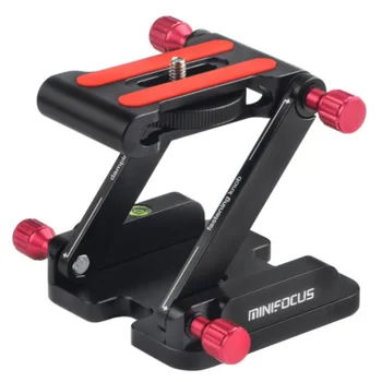 

FFYY-MINIFOCUS Aluminum Alloy Z Type Tilting Tripod Head Full Metal Elastic Folding Z Disk