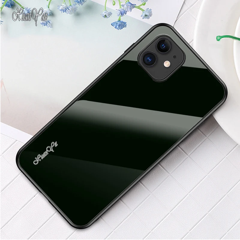Cover For iPhone 11 Pro Max Case X Coque Apple Xs Xr Silicone Mirror Glass 6 6s 7 8 Plus | Мобильные телефоны и