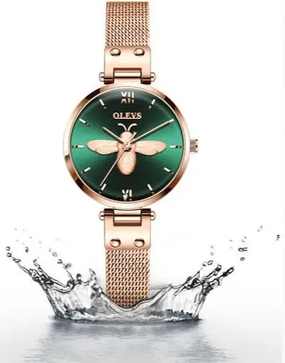 OLEVS Women Watch Dial Mesh Bracelet Watch, Lady Waterproof Quartz Watch
