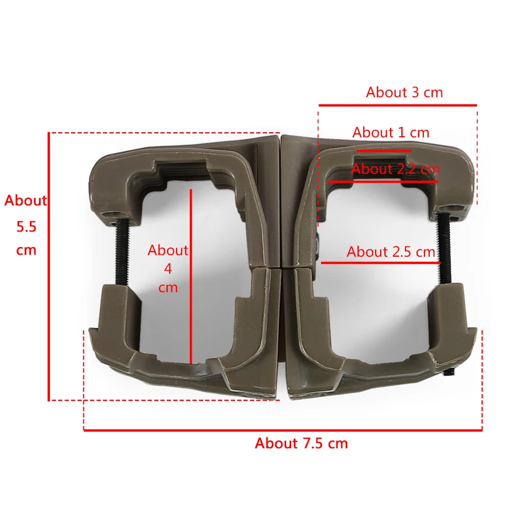 Tactical Gun Rifle Dual Magazine Coupler for MP7 Clip Connector Airsoft Military Mag Clamp Parallel Link Speed Loader