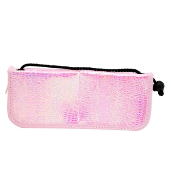 

1Pcs Mermaid Fish Scale Nail Brush Holder Storage Case Bag Cosmetic Pen Organizer Makeup Manicure Nail Art Tool Accessory