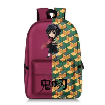 

Demon Slayer Cartoon Student School Bag Kimetsu no Yaiba Cosplay Backpack Laptop Travel Bags Rucksack Gift