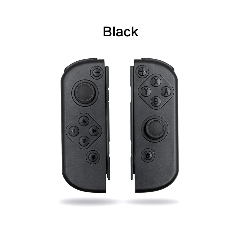 Black Беспроводной геймпад Bluetooth левый и правый джойстик для N-Switch Joy Game Con контроллер 400 мАч для джойстика - Цвет: Black
