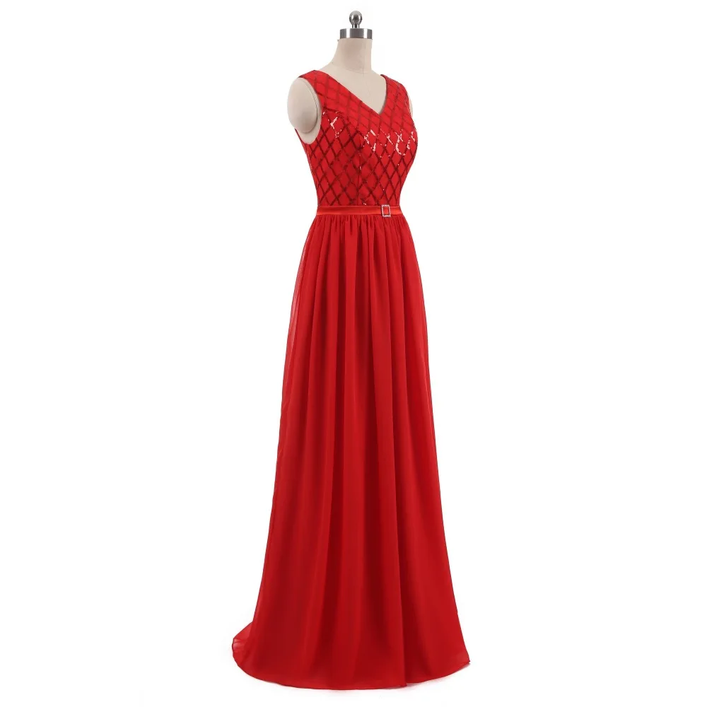 Vestido de festa A-Line v-образный вырез рукав-крылышко винтажный блестки красные платья подружки невесты женские вечерние платья свадебное платье для гостей