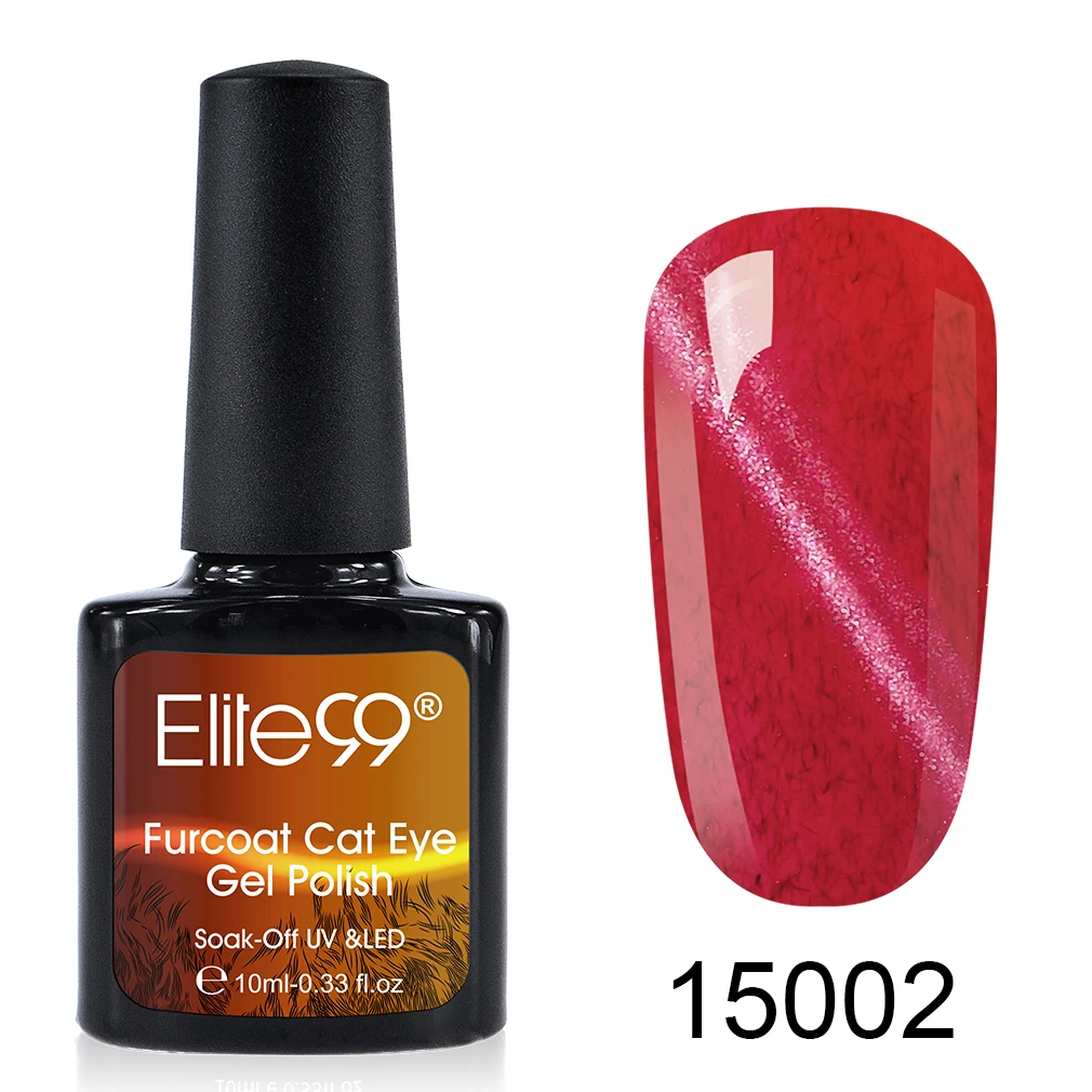 Elite99 10ml Furcoat Cat Eye Gel Polish Vernis Semi Permanent UV Gel Nail Polish Soak Off Magnetic Nail Art Manicure Gel Varnish