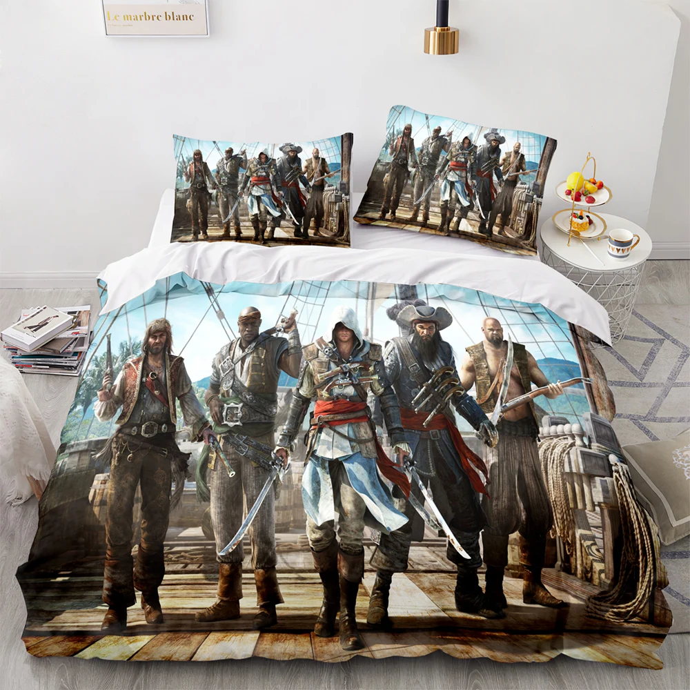 Комплект постельного белья Assassins Creed для односпальной и двухспальной кровати