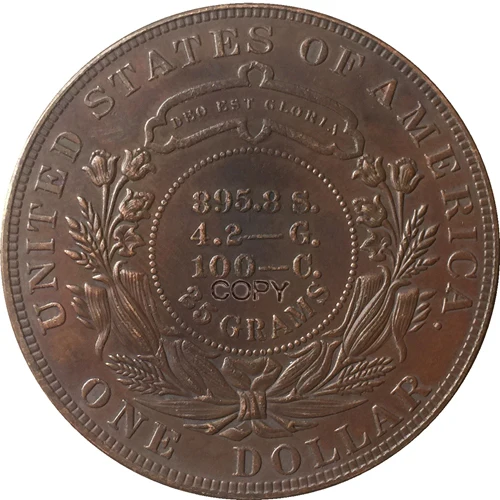 1880 Соединенные Штаты$1 долларовые монеты КОПИЯ Тип-1 шт