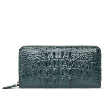 

YILUNXI Leisure and fashion Female wallet Shopping Easy to carry purse Thai crocodile leather wallets Pure color Lady's bags