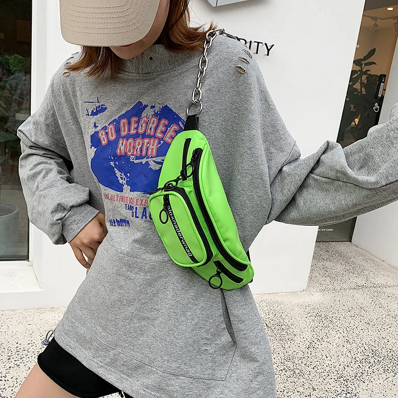 

Women's Waist Bag PU leather Bag on A Belt Fanny Pack Bananka Fashion Wild Satchel Catwalk Women Belly Band Belt Bag