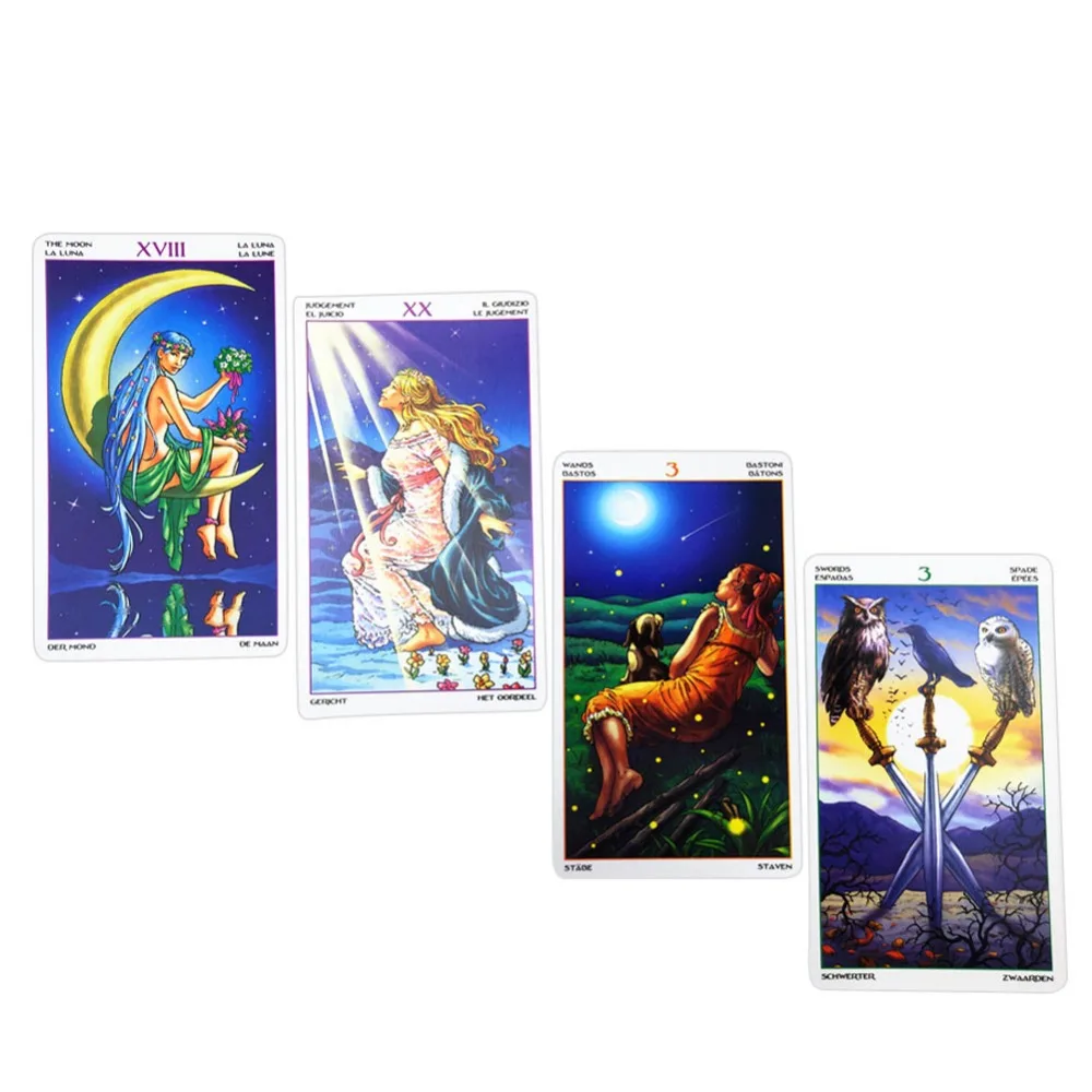 Английская настольная игра 78-card Wheel Of The Year Read Fate Tarot Card для личного использования