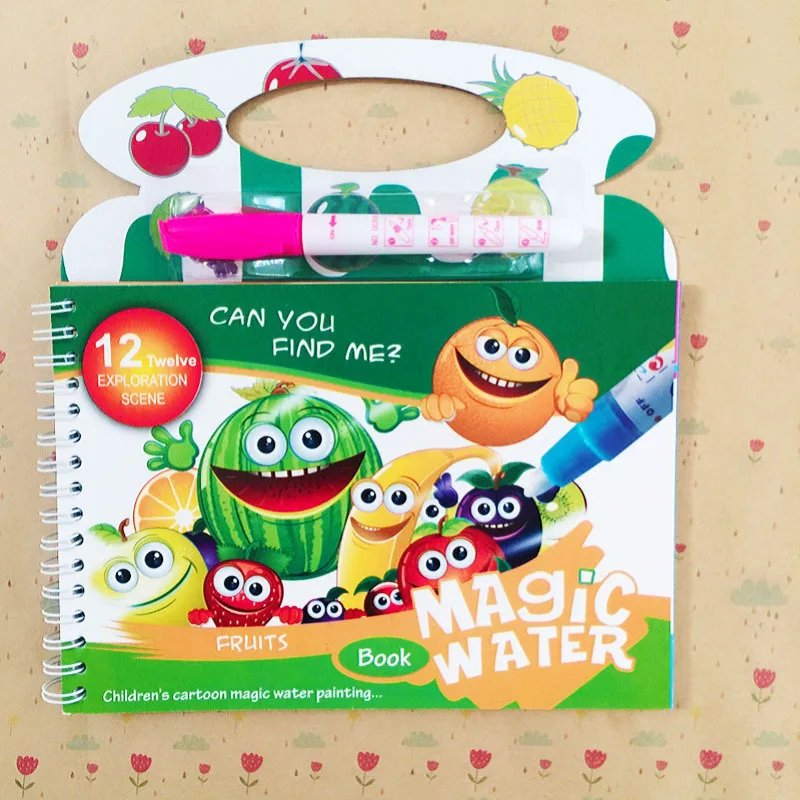

Magic Water Drawing Book Coloring Book Doodle & Magic Pen Painting Drawing Board Toy Painting Juguetes For Kids Boy Education