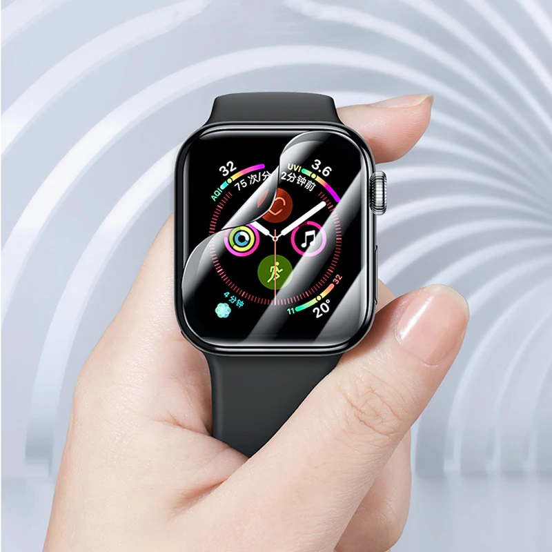 Гидрогелевая пленка для Apple Watch 5 44 мм 40 мм мягкая защитная пленка на весь экран мягкая пленка изогнутая крышка для iwatch 5 4 3 2 1 42 мм 38 мм
