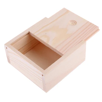 

Decorative Boxes Wooden Box Jewelry Box Vintage Wood Handmade Box Wooden Unfinished Storage Box with Sliding Lid