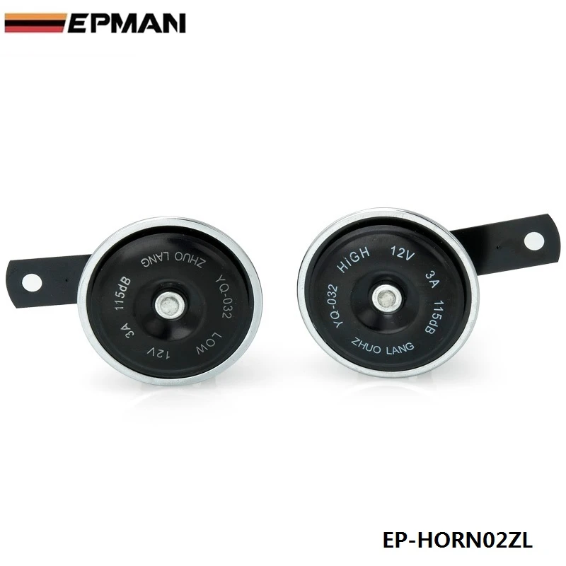 2pcs Universal Electric Disc Horns Low And High Oem Replacement 12 Volt