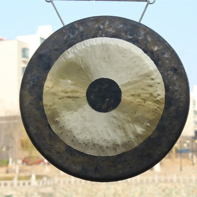 Chinese Gong Instrument arboreal gong b20 metal traditional chinese gongs handmade 8'' chau gong and mallet