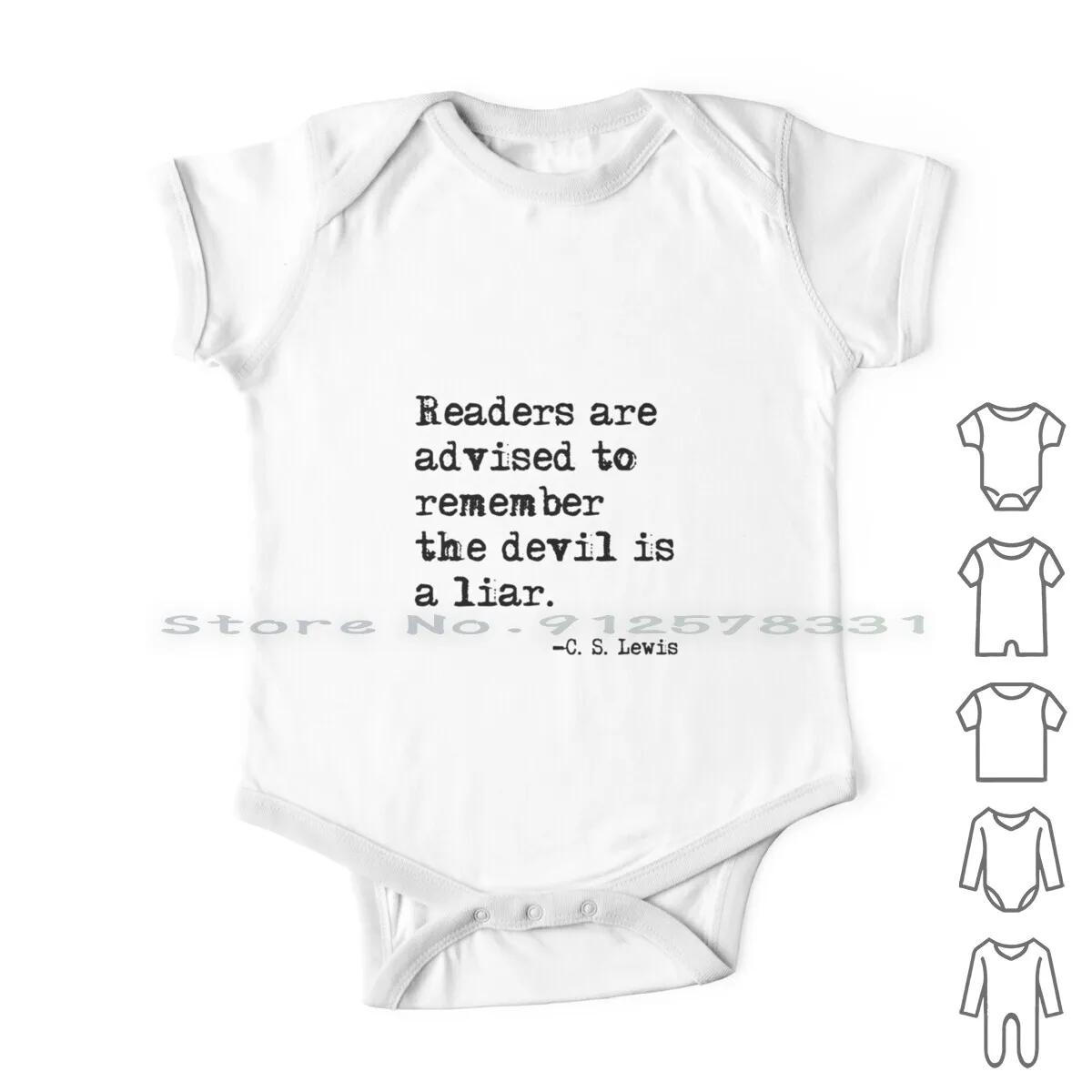 

The Devil Is A Liar Newborn Baby Clothes Rompers Cotton Jumpsuits Reading C S Lewis The Devil Is A Liar College School Joke