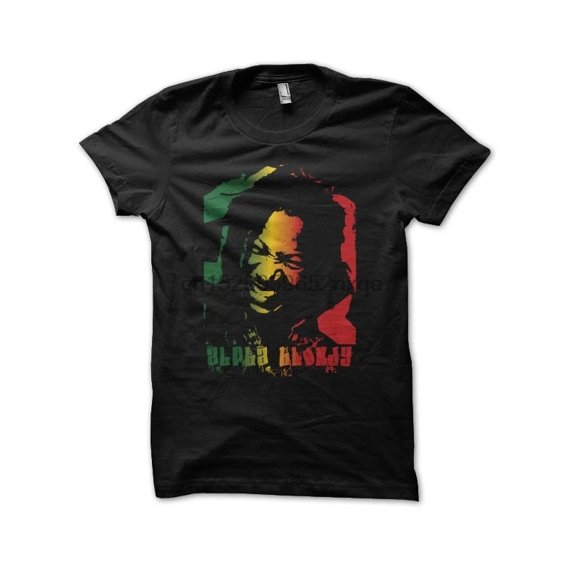 Men T Shirt T-shirt Alpha Blondy gradient portrait black tshirts Women T-Shirt | Мужская одежда