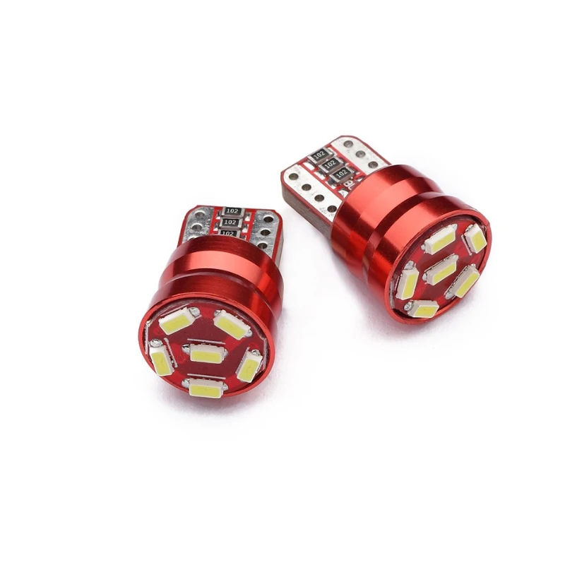 10 шт. T10 3014 6 светодиодный SMD W5W 194 168 Canbus без ошибок чистый белый клин инструменты для дверцы боковые лампы DC 12 В
