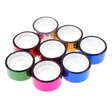 8 шт./компл. художественной гимнастики украшения голографическая RG призматический лента с блестками обручи палка