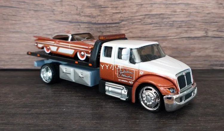 1: 64 пропорциональный литой трейлер Chevrolet Inpal бортовой грузовик транспортер сплав Модель автомобиля игрушки