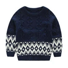 Новое поступление, свитер для мальчиков, одежда для детей, вязаные свитера, пуловер свитер вязаная одежда, весна, одежда с круглым вырезом