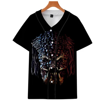 

ET The Alien Print Thin Baseball Jacket Summer Men/ Women Fashion Casual Harajuku Short Sleeve jacket Hot Sale