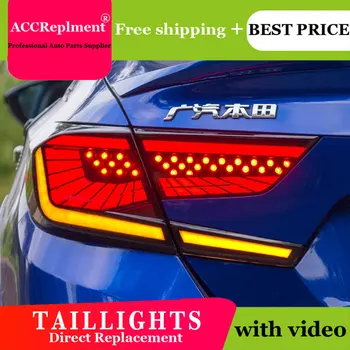 

Car Styling for Honda Accord Taillights 2018-2019 for Accord LED Tail Lamp+Turn Signal+Brake+Reverse LED light