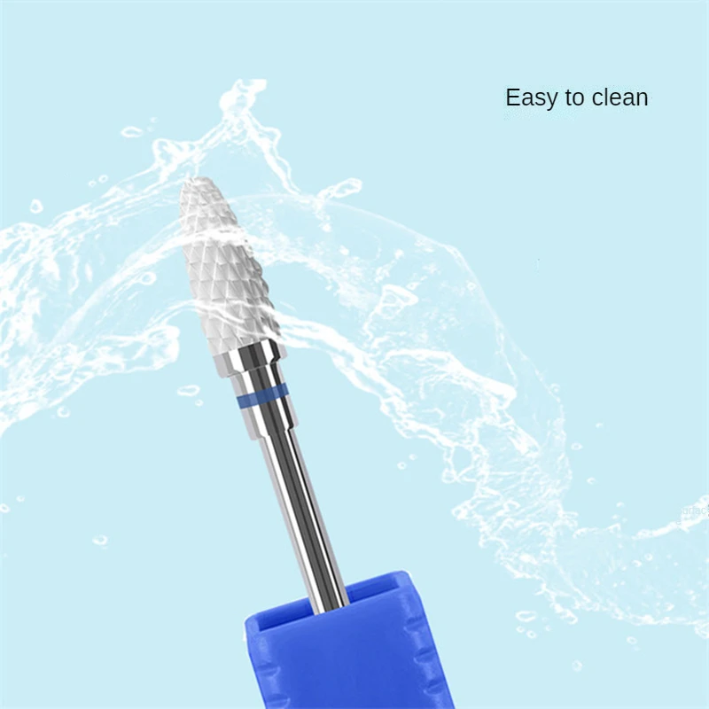 5 Pcs Milling Cutter For Manicure Set Ceramic Electric Drill Manicure Nail Drill Bits Removing Gel Varnish Tool 4