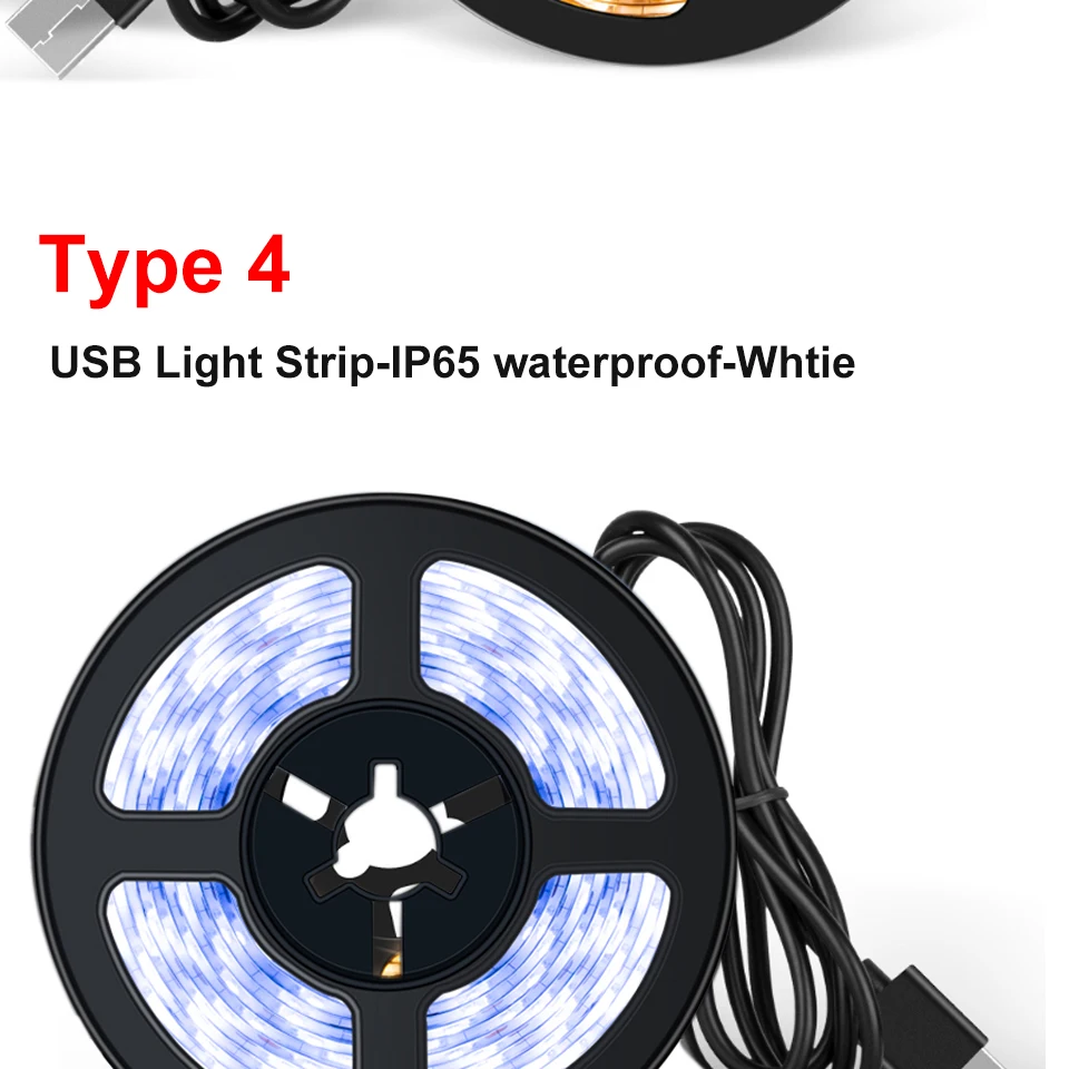 FOXGBF Motion sensor LED Night light Bed Cabinet Stairs light USB LED Strip lamp 5V For TV Backlight lighting 1M 2M 3M 4M 5M (14)