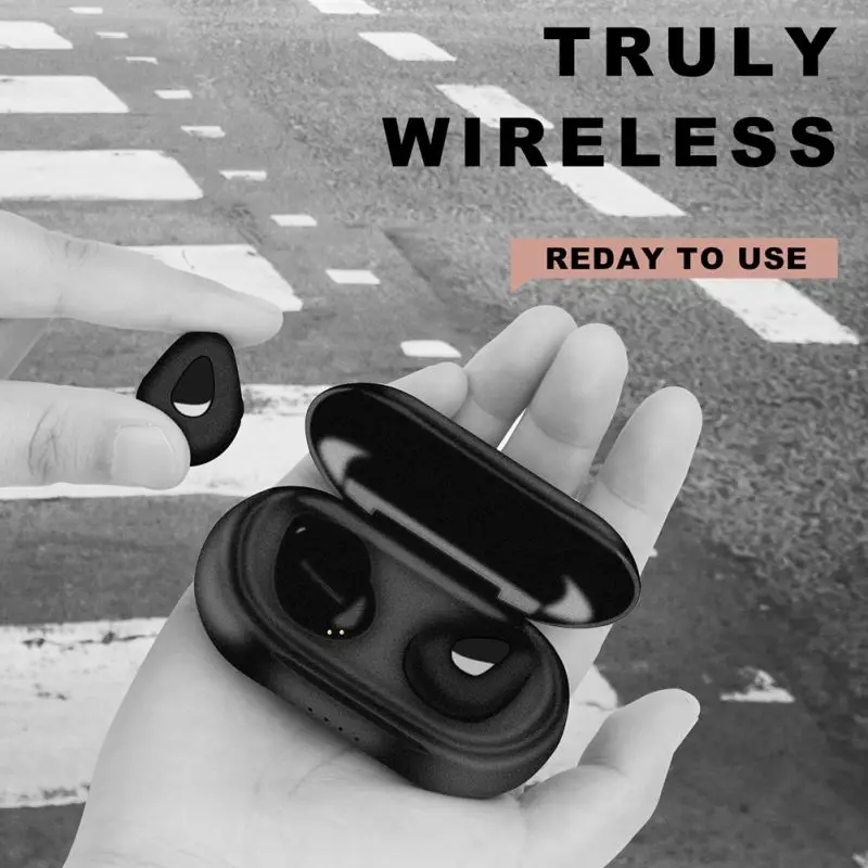 Bluetooth 5,0 наушники мини сенсорный Управление Портативный Беспроводной стерео Спортивная гарнитура аксессуары для ванной комнаты с зарядный чехол