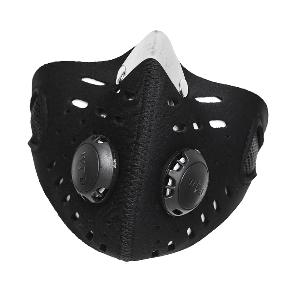 Cycling Bike Breathable Half Face Mask Filter Anti Dust Motorcycle Hiking Running Activated Carbon Protection Cycling Face Mask