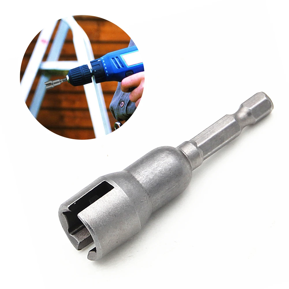 

1pc Slotted Wrench Tool Power Universal Strong Security Hex Chrome Vanadium Steel Drill Bit Socket Wing Nut Driver 2.6 inch B4