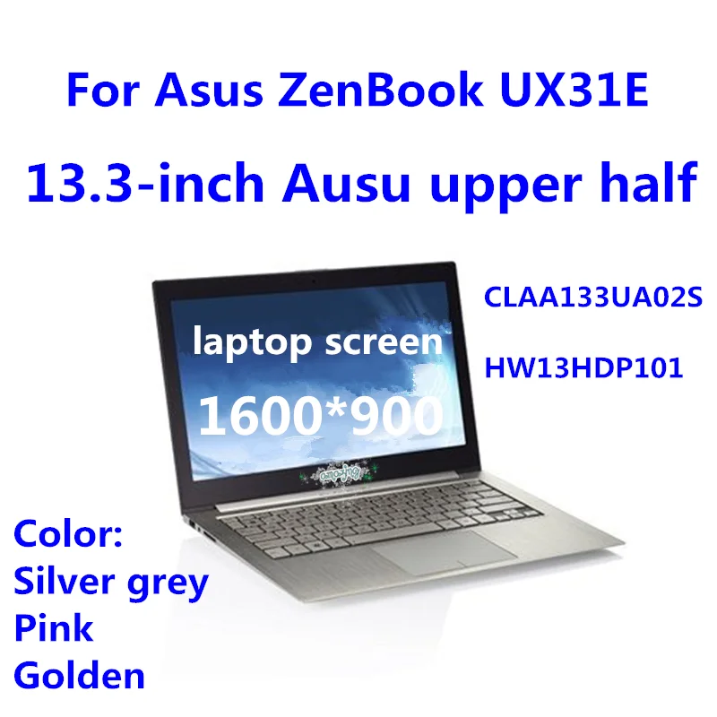 Оригинальный Для Asus Zenbook UX31E ноутбук ЖК экран в сборе верхняя половина CLAA133UA02S