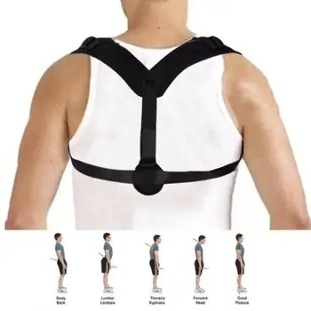 

Posture Corrector Corset Adjustable Fashion Beauty Health Black Student Adult Body Contouring Posture Corrector Adolescent