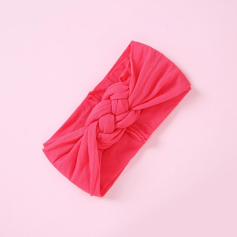 New Braided Baby Headband Twisted Top Cross Chineses Knot Headwrap Elastic Hairbands For Child Turban Baby Girl Hair Accessories