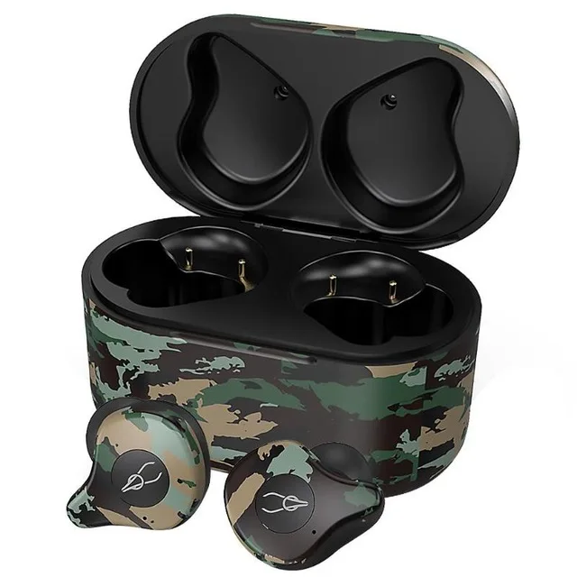 Amazon Камуфляж Sabbat E12 Ультра Камуфляж TWS истинный беспроводной v5.0 Bluetooth наушник aptX Беспроводное зарядное устройство гарнитура в ухо St - Цвет: Amazon