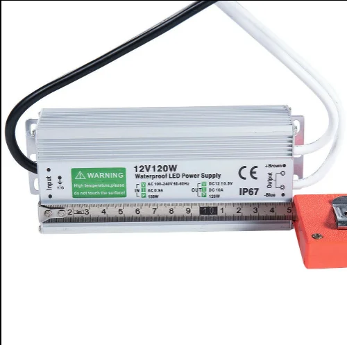 Водонепроницаемый светодиодный драйвер 120 ватт DC12V 10A IP67 трансформатор питания Открытый