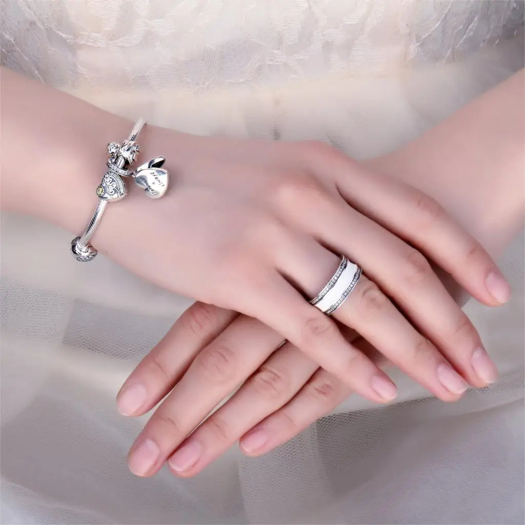 Jewelrypalace 925 пробы серебряные перламутровые сердце себе кольцо для женщин Мода