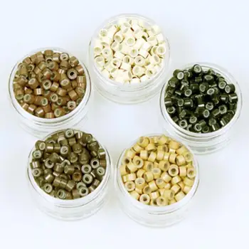

500Pcs Aluminum Micro Hair Dread Braids Dreadlock Beads Adjustable Cuffs Clips For Hair Accessories